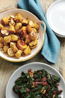 Gingered parsnips with toasted almonds