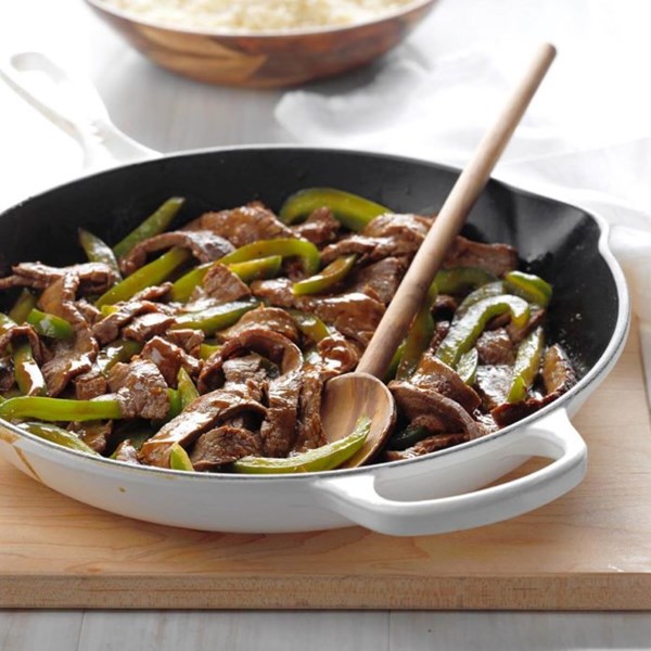 Gingered pepper steak