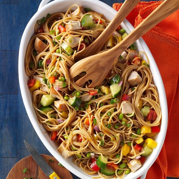 Gingered spaghetti salad