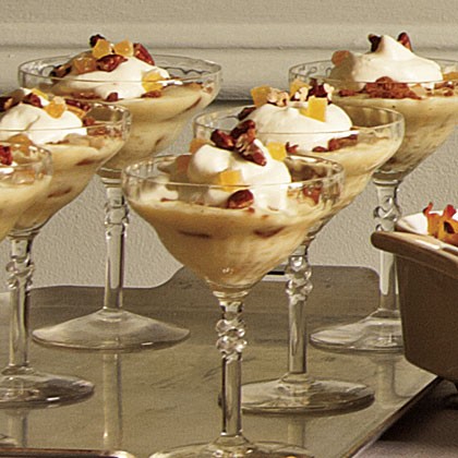 Gingery banana pudding with bourbon cream