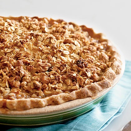 Gingery cranberry-pear pie with oatmeal streusel