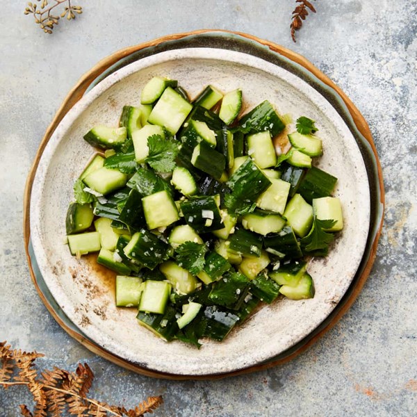 Gingery cucumber salad