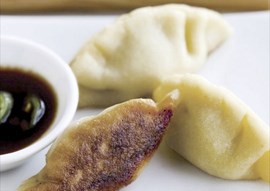 Gingery pork pot stickers