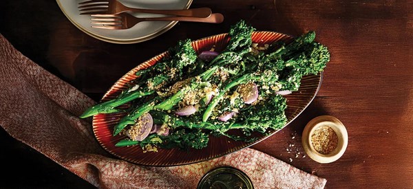 Gingery sesame broccoli rabe salad 