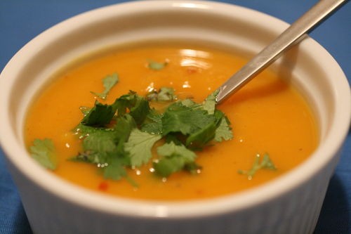 Gingery sweet potato soup
