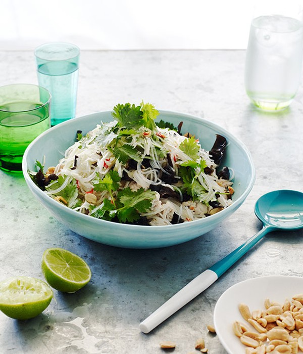 Glass noodle salad (Yum woon sen)
