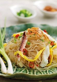 Glass noodles with crab (Crab pad woon sen)