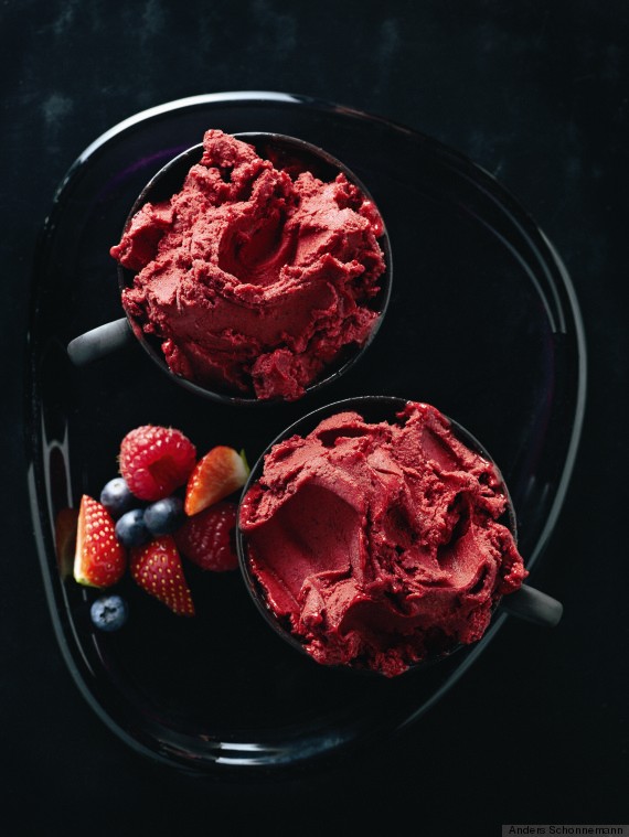 Glastonberry: seasonal berry sorbetto