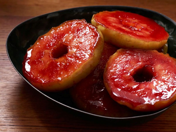 Glazed apples