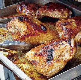 Glazed balsamic-orange chicken