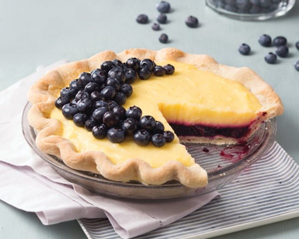Glazed blueberries