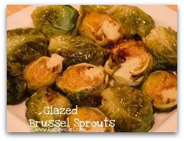 Glazed Brussels sprouts