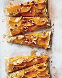 Glazed butternut squash tart