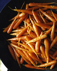 Glazed carrots with cardamom and ginger