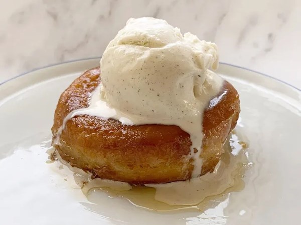 Glazed donut dessert