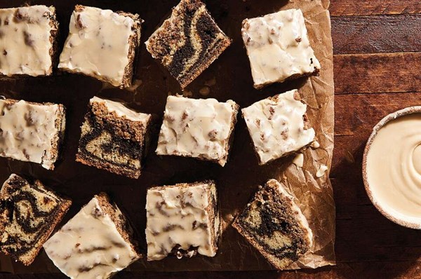 Glazed espresso coffee cake