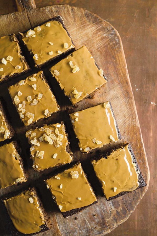 Glazed Guinness gingerbread