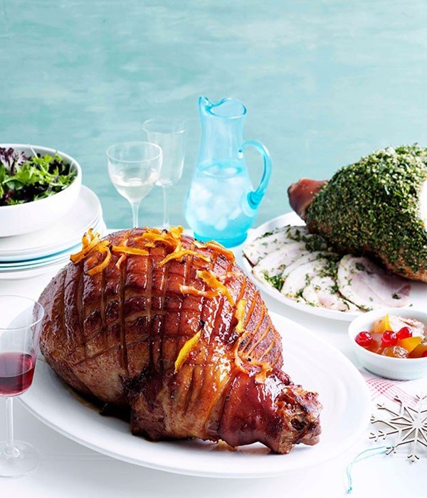 Glazed ham
