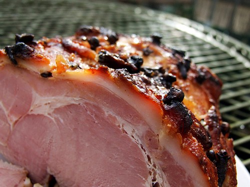 Glazed ham