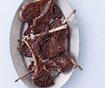 Glazed lamb chops
