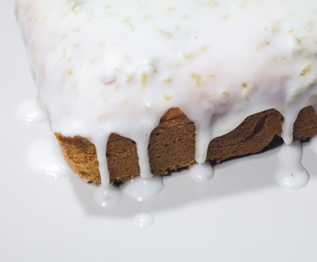 Glazed lime cake