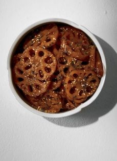 Glazed lotus root (Yun-geun jorim)