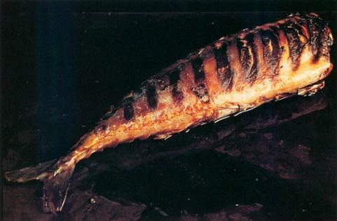 Glazed mackerel with soy & ginger