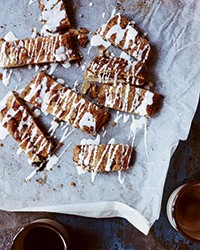 Glazed maple-walnut kringle