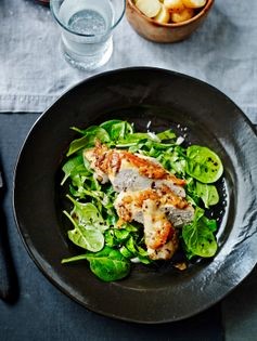 Glazed orange & mustard chicken salad