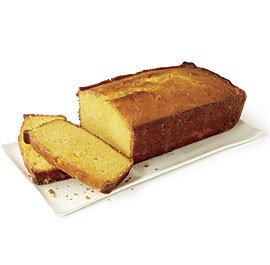 Glazed orange pound cake