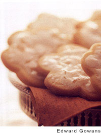 Glazed orange-spice cookies