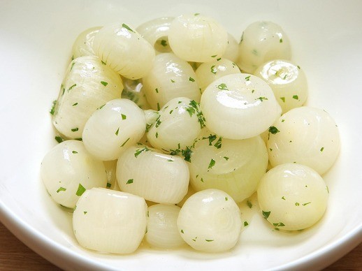 Glazed pearl onions
