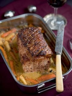 Glazed pork roast