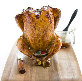 Glazed roast chicken