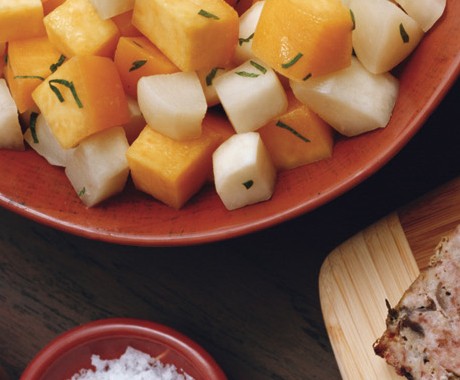 Glazed root vegetables