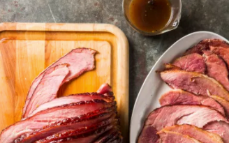 Glazed spiral-sliced ham