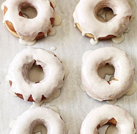Glazed vanilla bean doughnuts