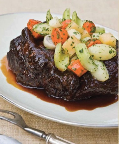 Glazed vegetables
