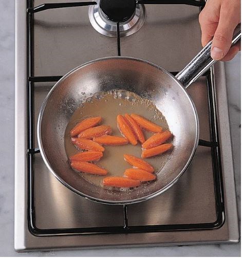 Glazing vegetables