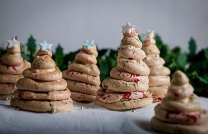 Glittering meringue forest