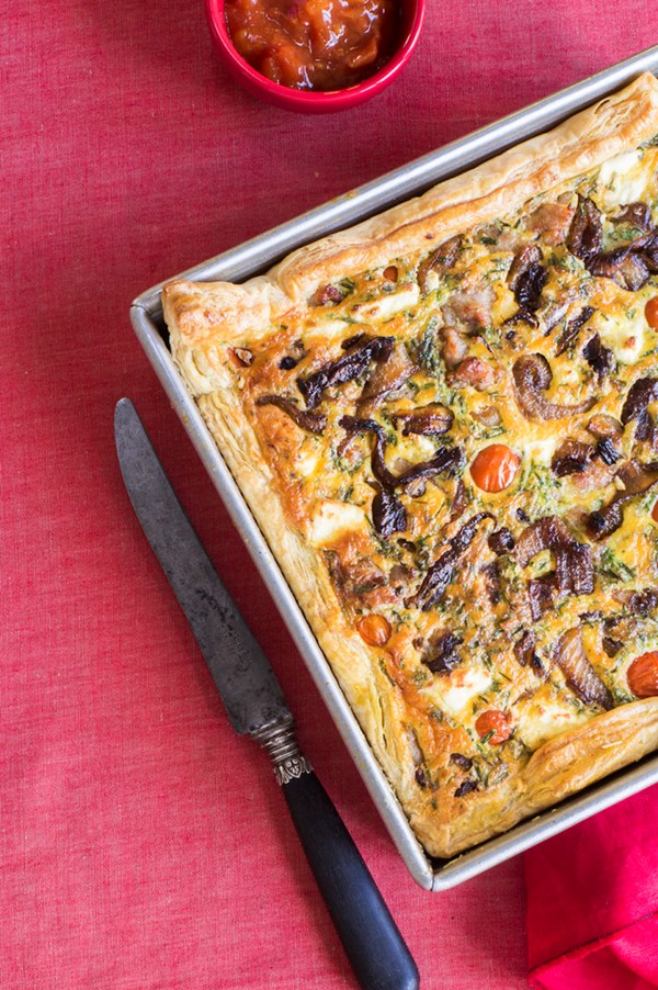 Glorious sausage quiche