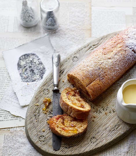 Gloriously sticky marmalade roll