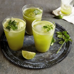 Glowing green juice