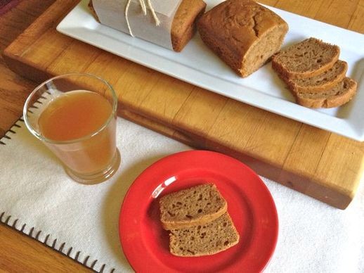 Gluten-free apple cider bread