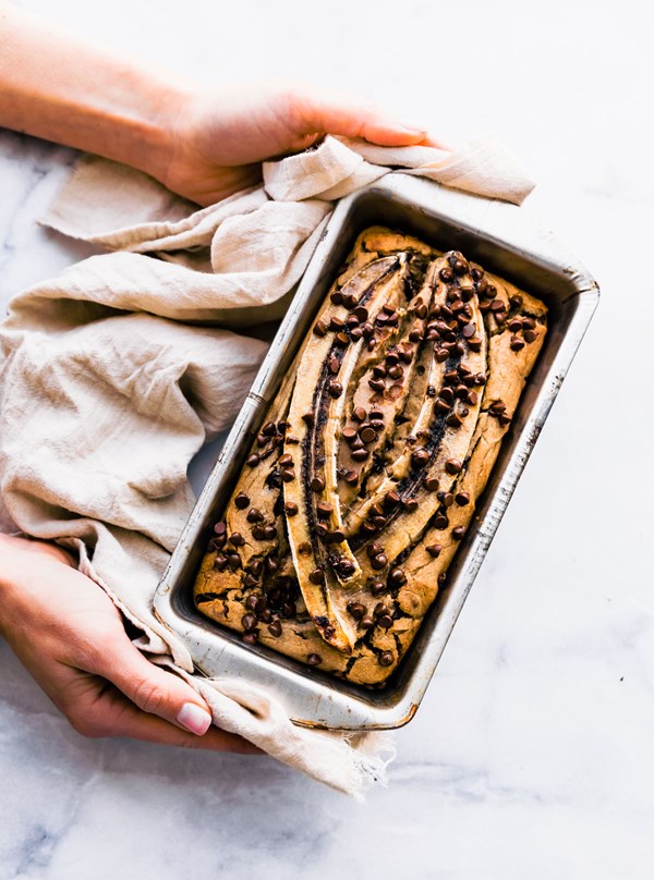 Gluten free banana bread with quinoa