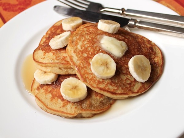 Gluten-free banana pancakes
