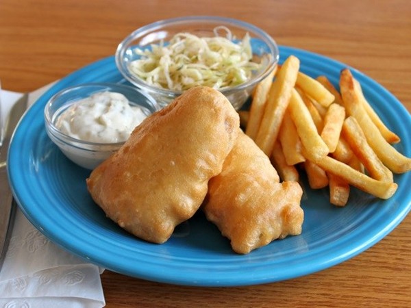 Gluten-free beer-battered fish fry