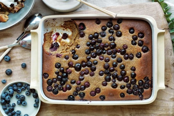 Gluten-free blueberry clafoutis