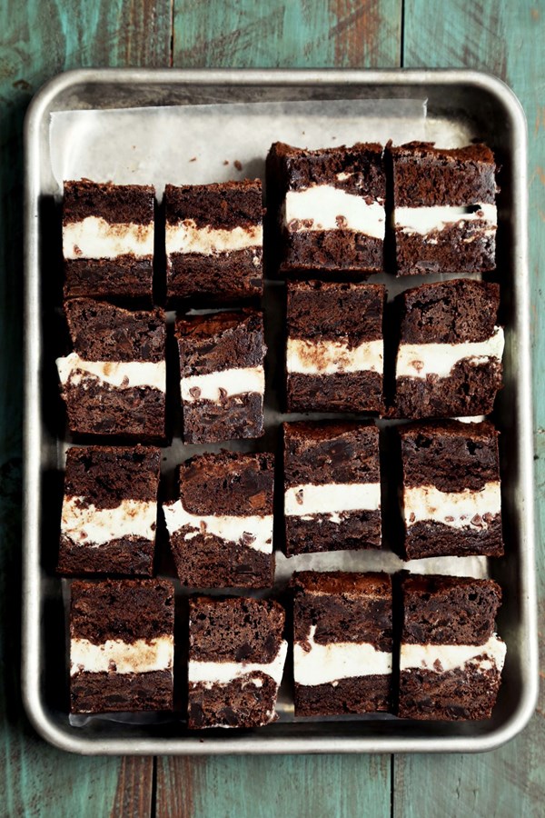 Gluten-free brownie ice cream sandwiches