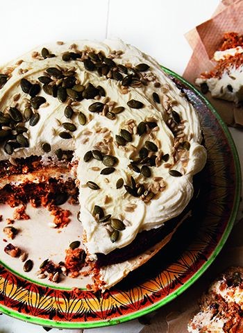 Gluten-free carrot and courgette cake